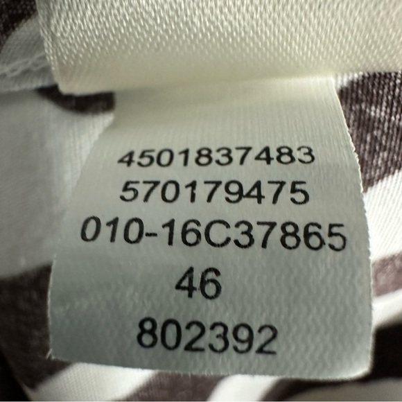 Chico’s Brown White Zebra Print 3/4 Sleeve Blouse, Size 0 - Picture 13 of 14